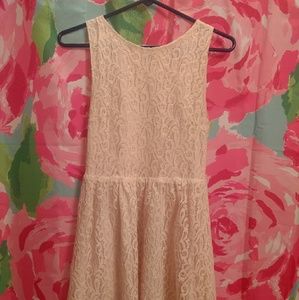 Cream lace dress